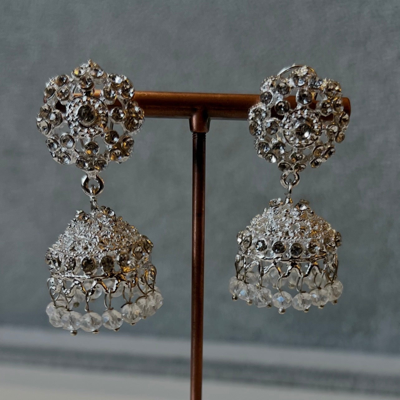 Elegant small Bali jhumka Earrings - available in 3 different colours