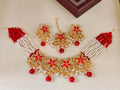 Choker Set with Earrings & Tikka (7 colours)