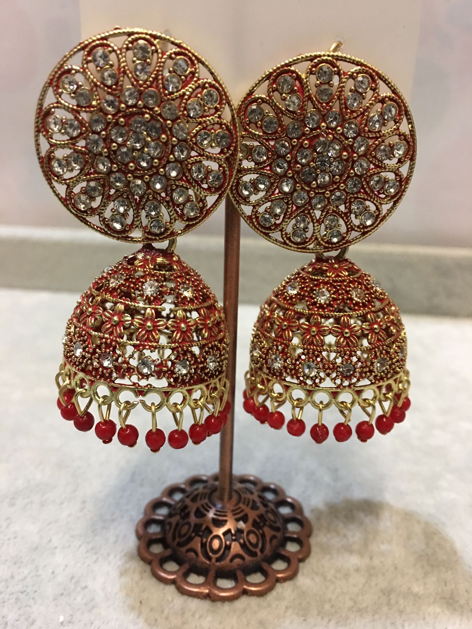 Stylish Lightweight Jhumkay Earrings - Available in 6 Colours
