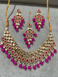 Choker Necklace set with earrings and tikka