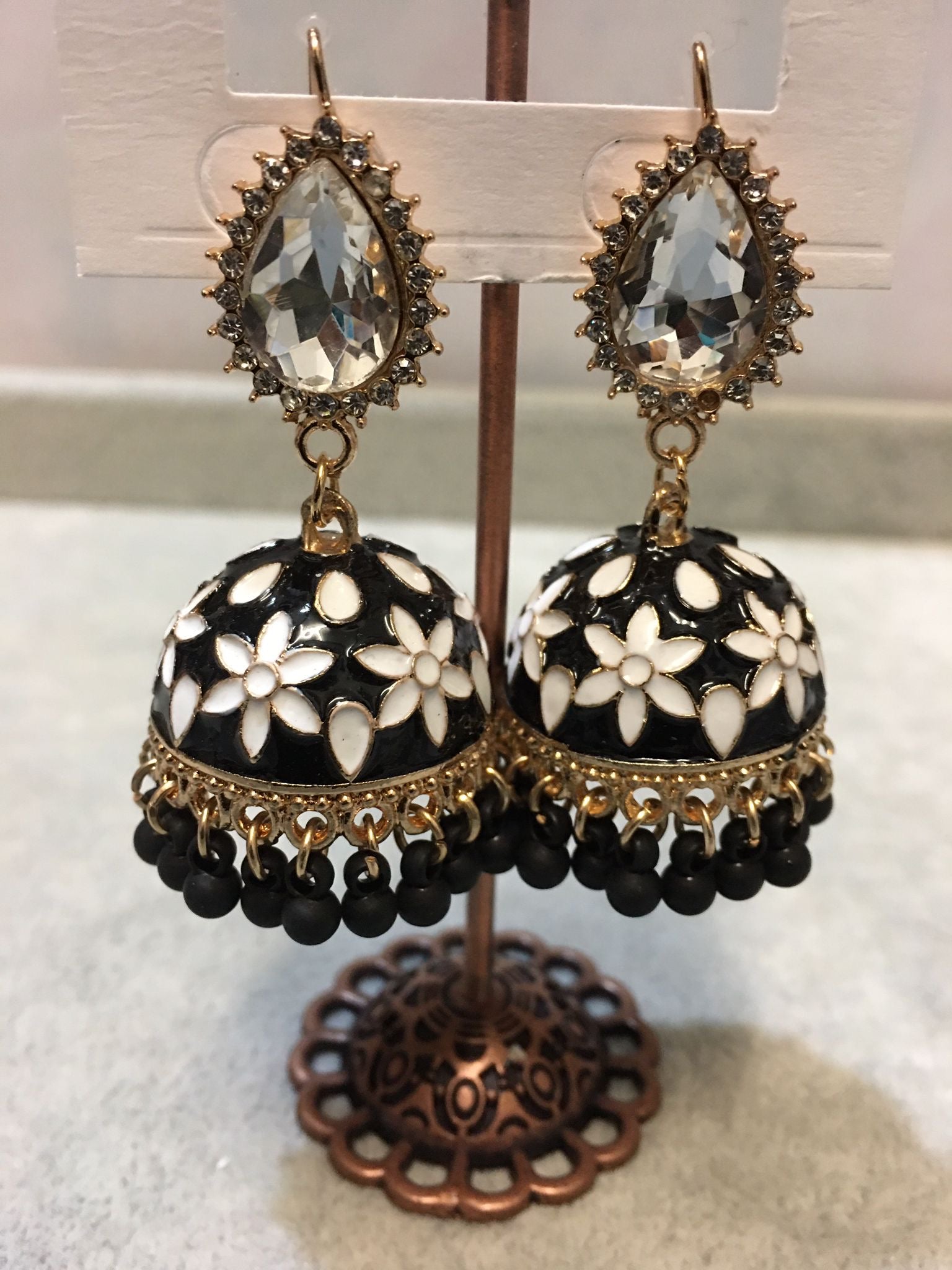 Elegant Floral Jhumkay Earrings