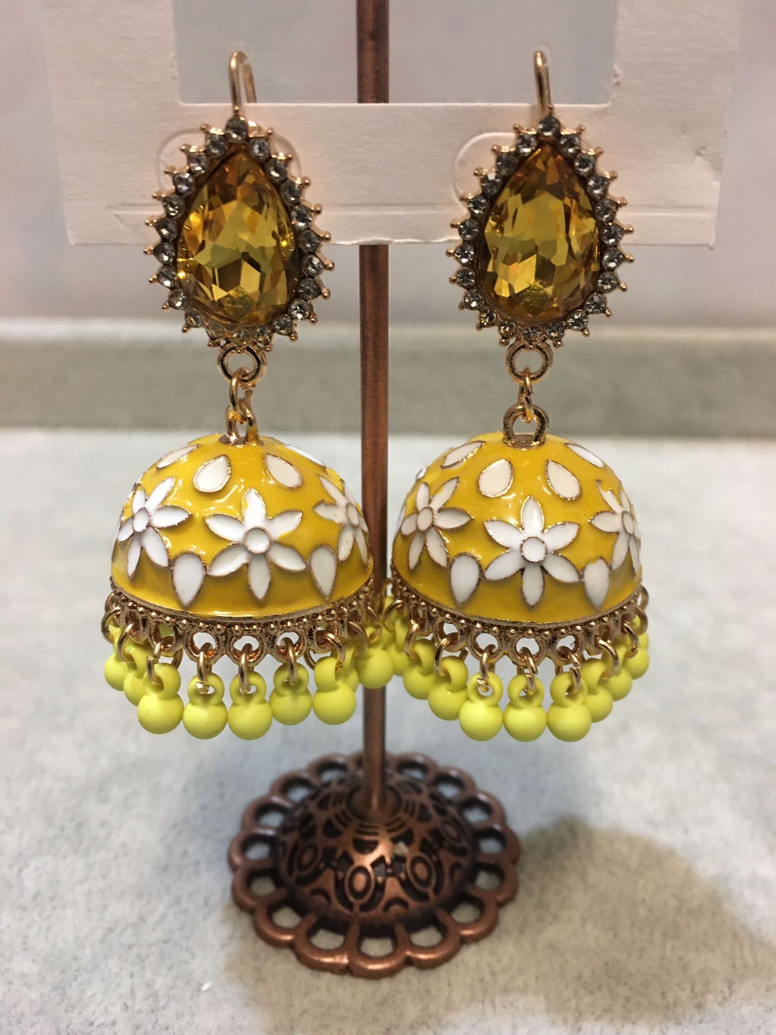 Elegant Floral Jhumkay Earrings