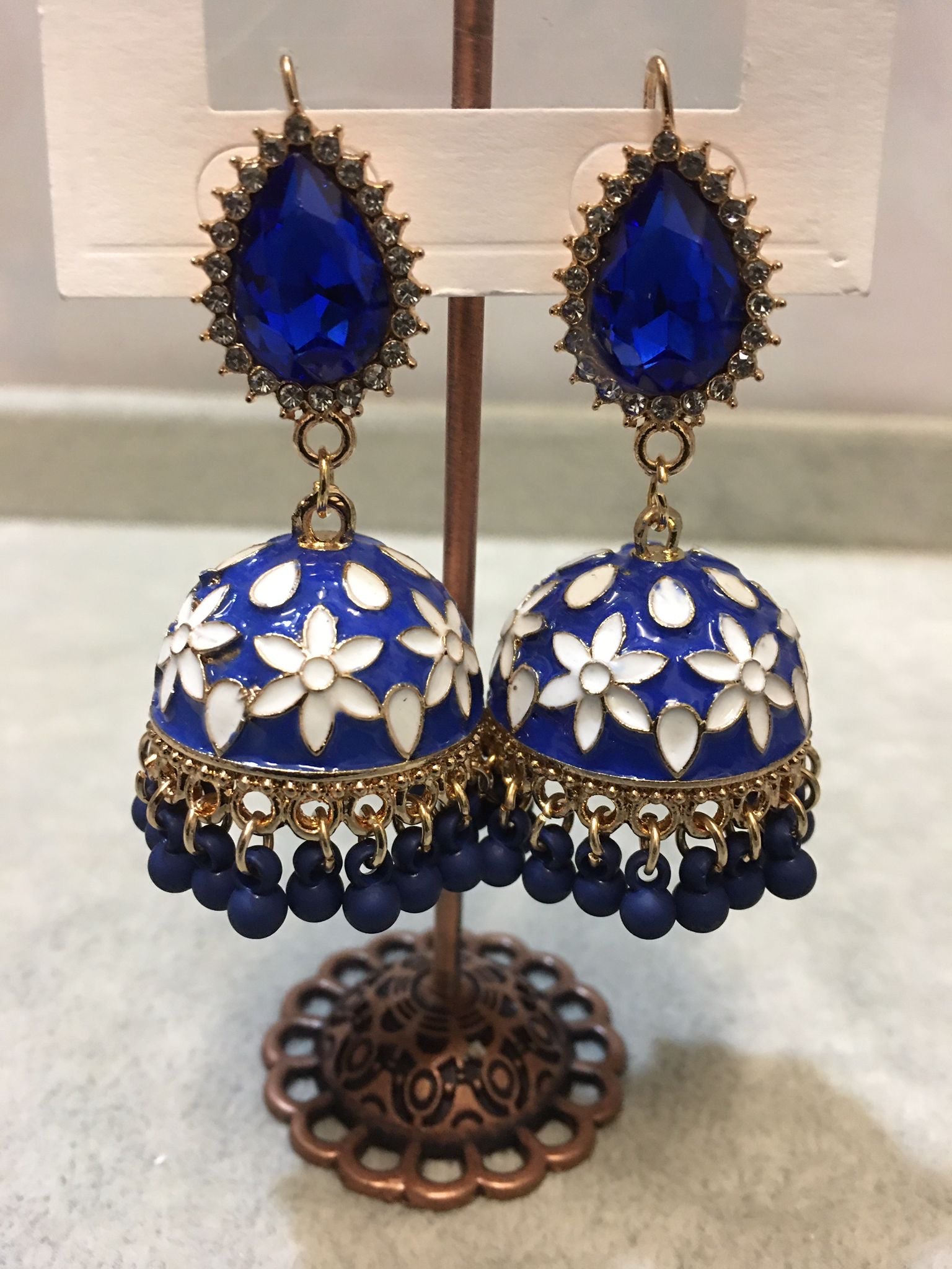 Elegant Floral Jhumkay Earrings