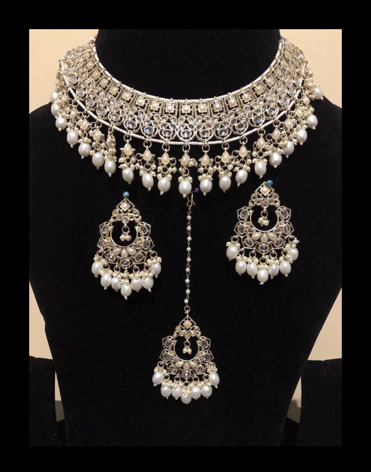 Necklace Set with Earrings & Tikka – Multi Colour Options