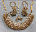 Royal Bridal Necklace Set with Jhumka Earrings & Tikka