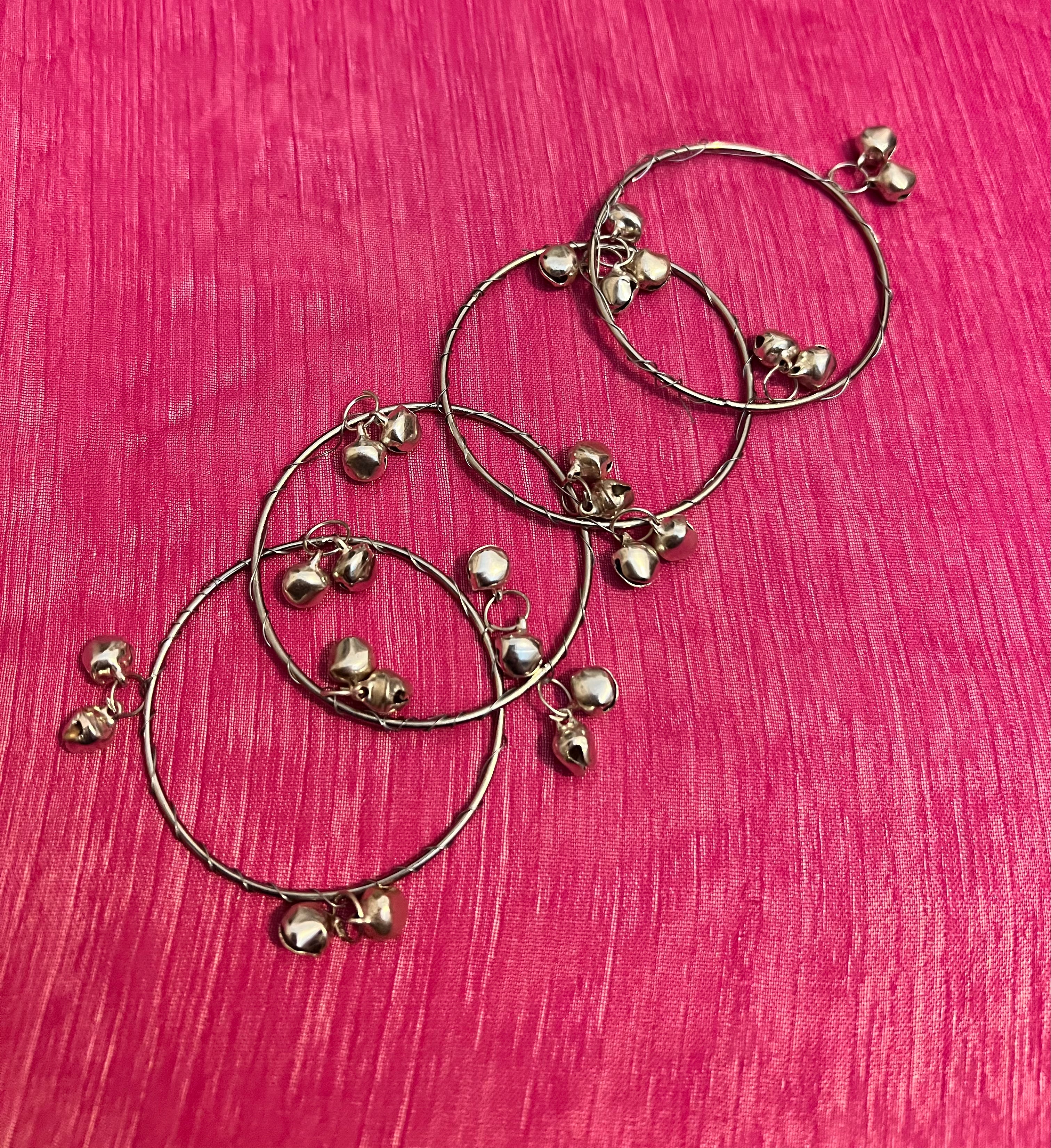 Kids silver Kashmiri bangles size 2.2