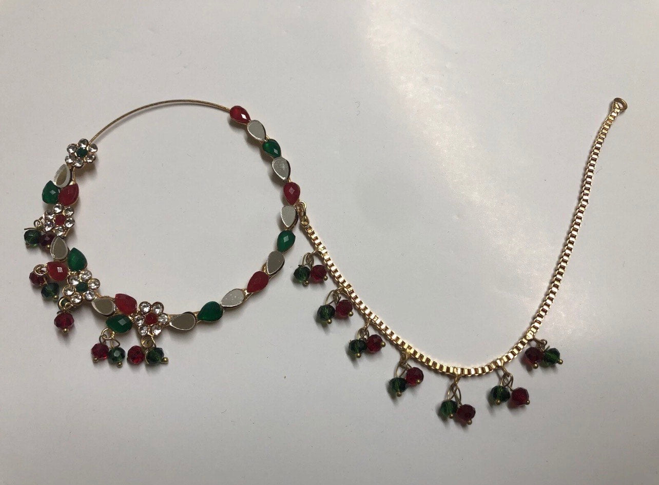 Traditional Bridal Gold Nath Nose Ring