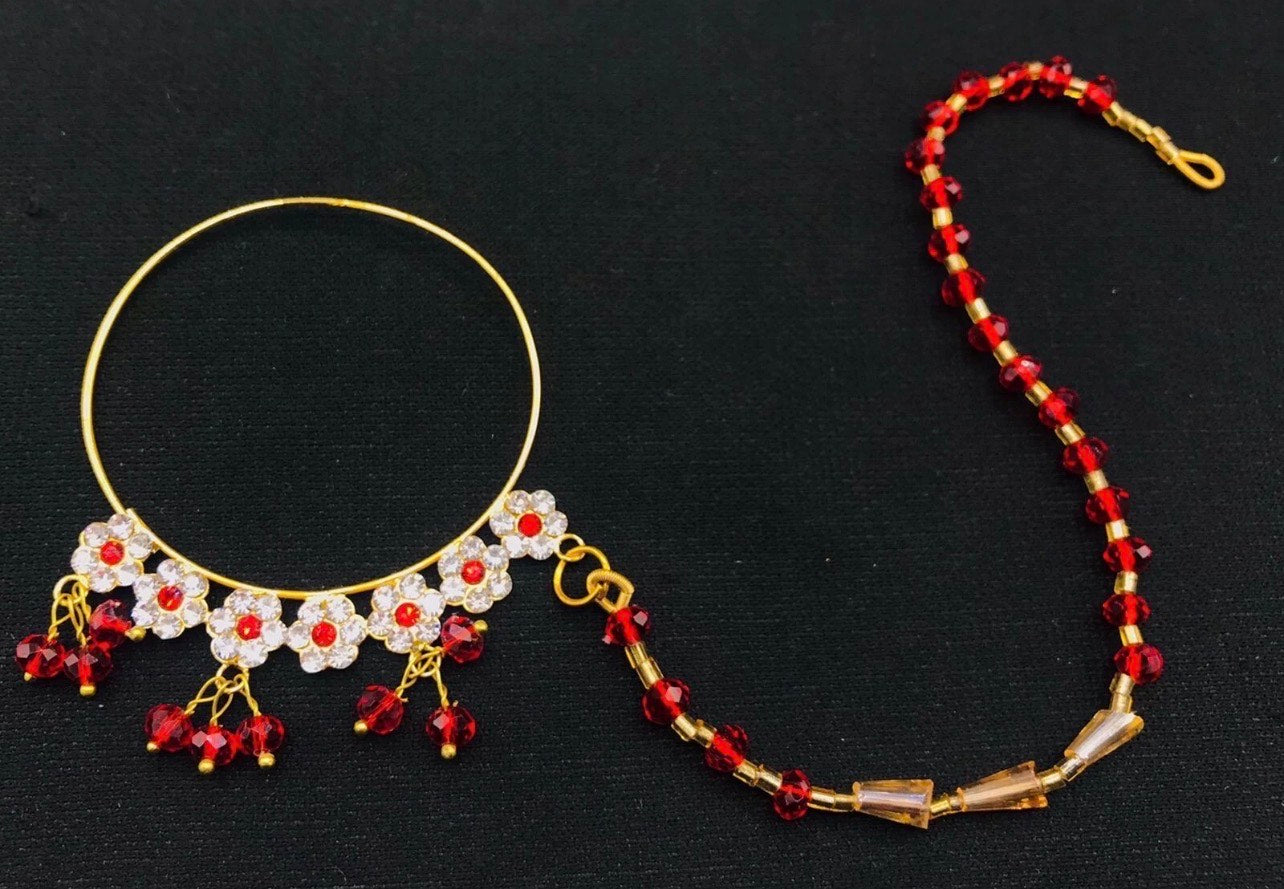 Traditional Bridal Gold Nath Nose Ring