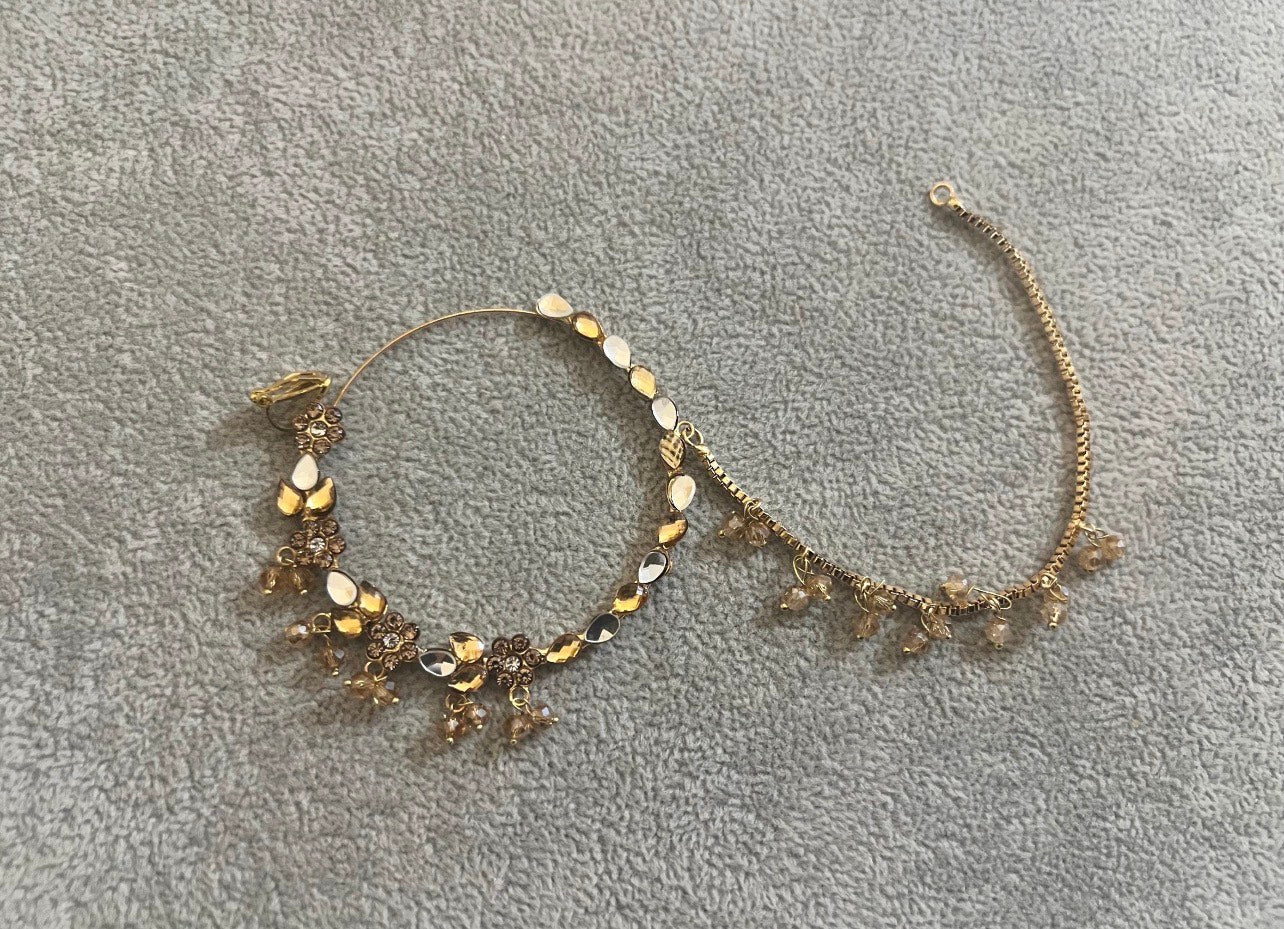 Traditional Bridal Gold Nath Nose Ring